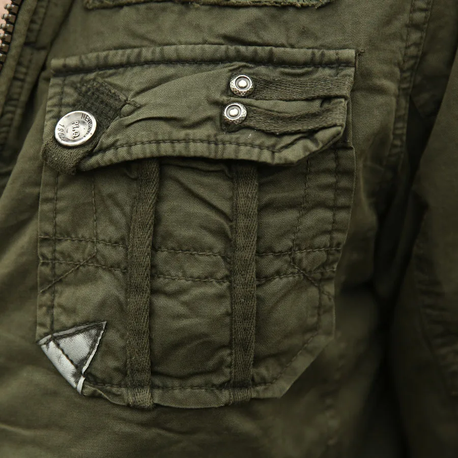 2015 New Fashion Winter Coat Men Jacket Military Army Thickening Casual Cotton Jackets Outdoors Sport Coats M-XXL | Мужская одежда