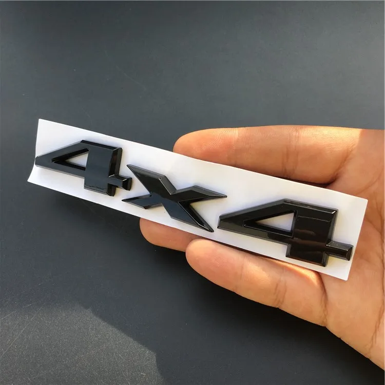 Автомобильная Хромированная Металлическая Эмблема 4x4 3D наклейка для багажника