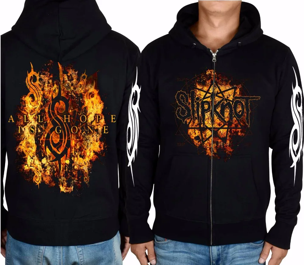 

29 designs 666 Cartoon Slipknot Rock Zipper Cotton Hoodies shell jacket Punk heavy thrash Metal Sweatshirt sudadera fleece