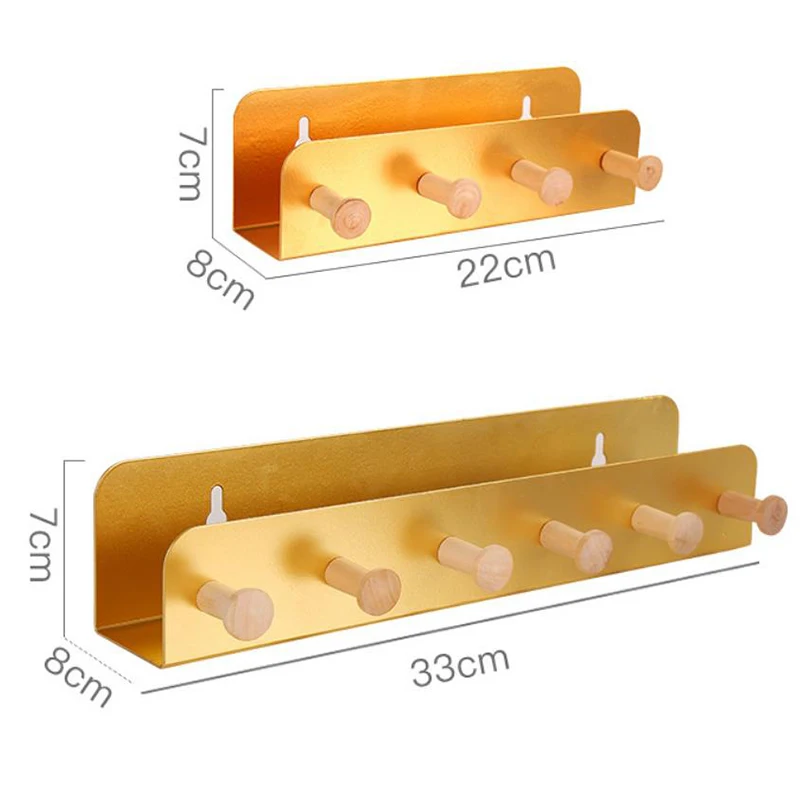 U образная железная стойка для хранения писем деревянные крючки ключей рельсы