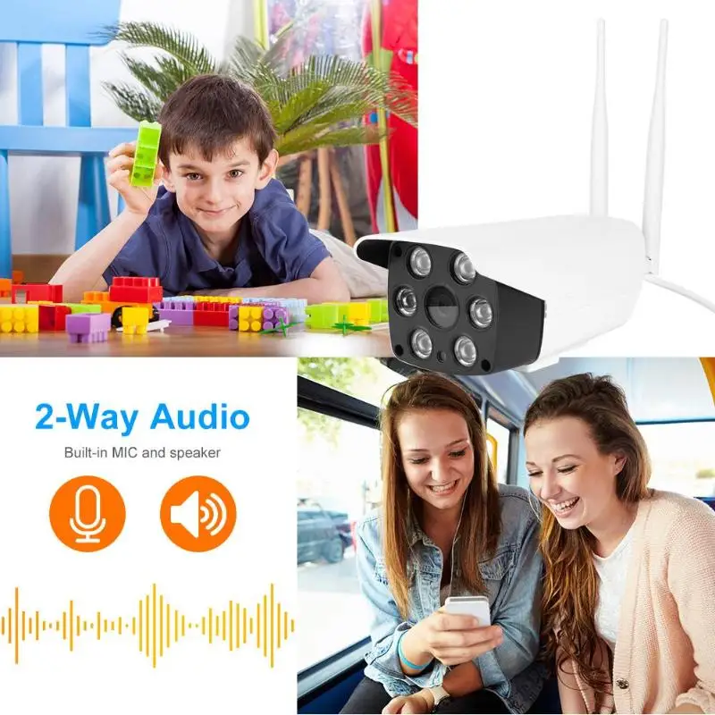 A7 Full HD 1080P 2 мегапиксельная Водонепроницаемая WiFi ip камера с облачным хранилищем