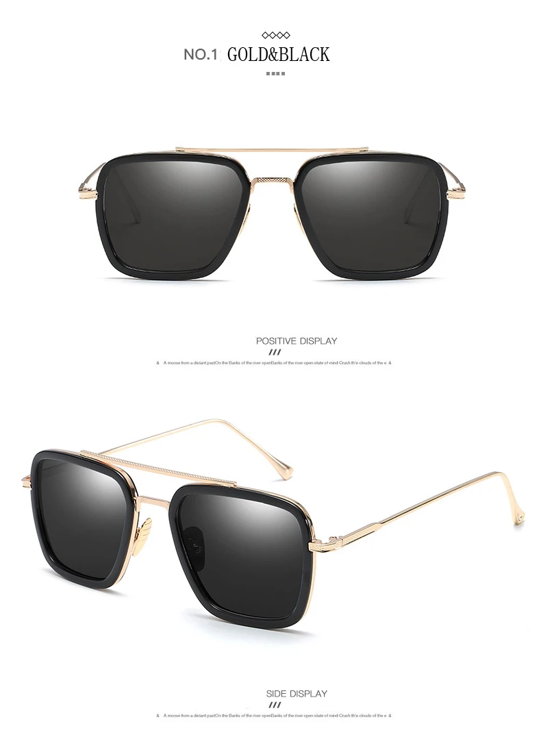 Samjune Человек-паук: возвращение домой Эдит Sunglasse Железный человек Тони Старк солнцезащитные очки для мужчин