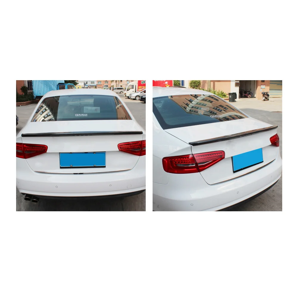 Задний спойлер из углеродного волокна для багажника Автомобильный задний Audi A4 B8
