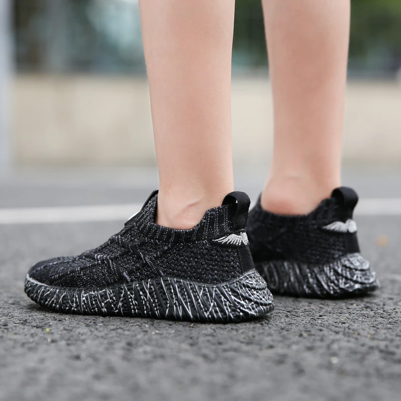 SKHEK Boys sneakers brown black shoes for big children's shoes primary school Kid's Sports shoes sneakers size 27-38
