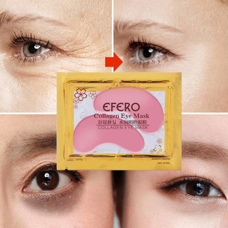 1 пара гелевых патчей для глаз EFERO гелевые патчи области вокруг от морщин и темных