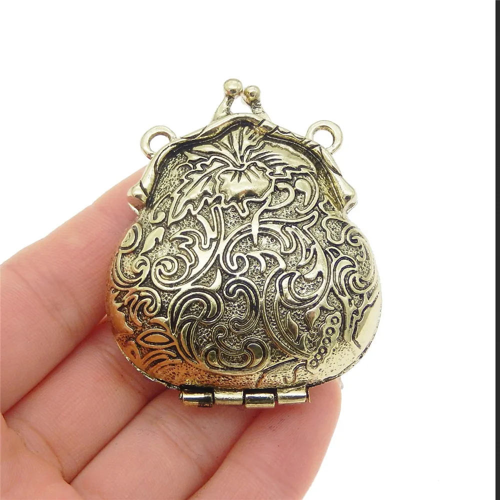 2 шт. медальон для кошелька в античном стиле 54 х45х18 мм|locket pendant|bronze locketpendant bronze |