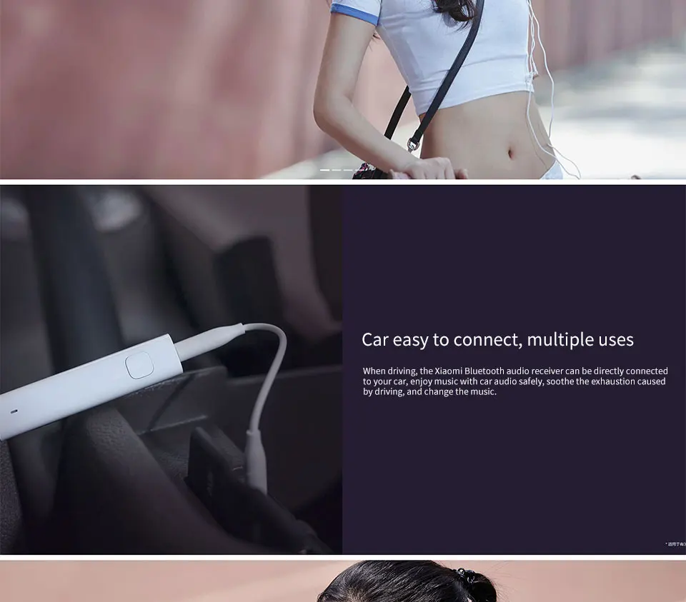 Xiao mi Bluetooth аудио приемник портативный Проводной беспроводной mi медиа адаптер для 3,5 мм наушники гарнитура динамик автомобиля AUX