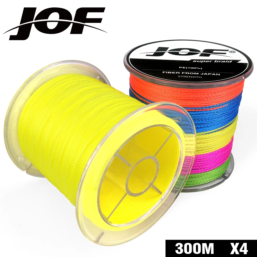 

4 Strands 300M PE Green Braided Fishing Line Sea Saltwater Fishing Weave Extreme SuperPower JOF 2019