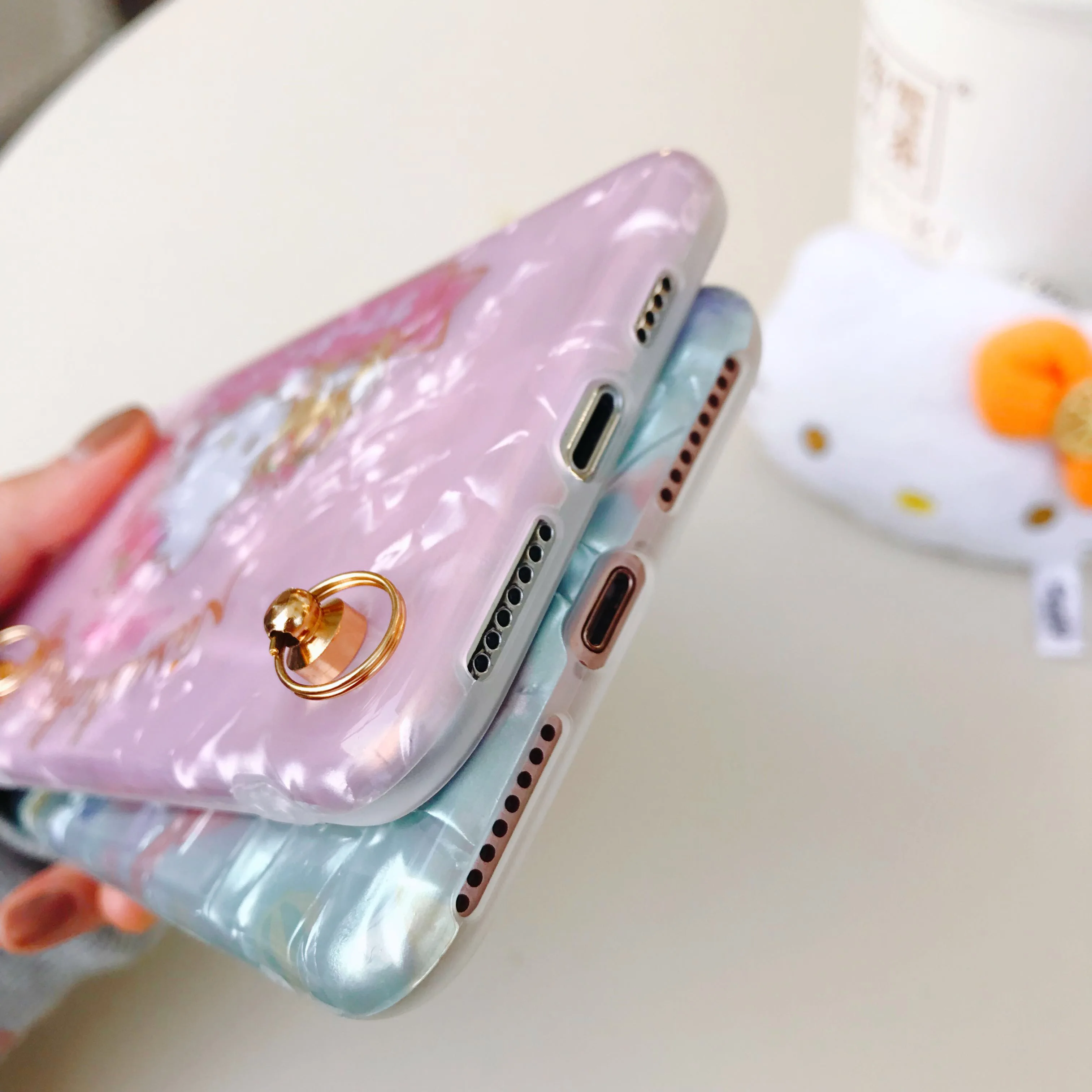 For iPhone XS max /XS shell pattern Case for iphone 8 7 Gemini phone XR 7/ 8plus/ 6 /6s plus fundas hang rope |