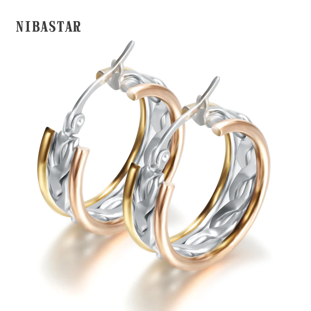 Женские ажурные серьги кольца из нержавеющей стали|hollow hoop earrings|hoop earringsearrings earrings |