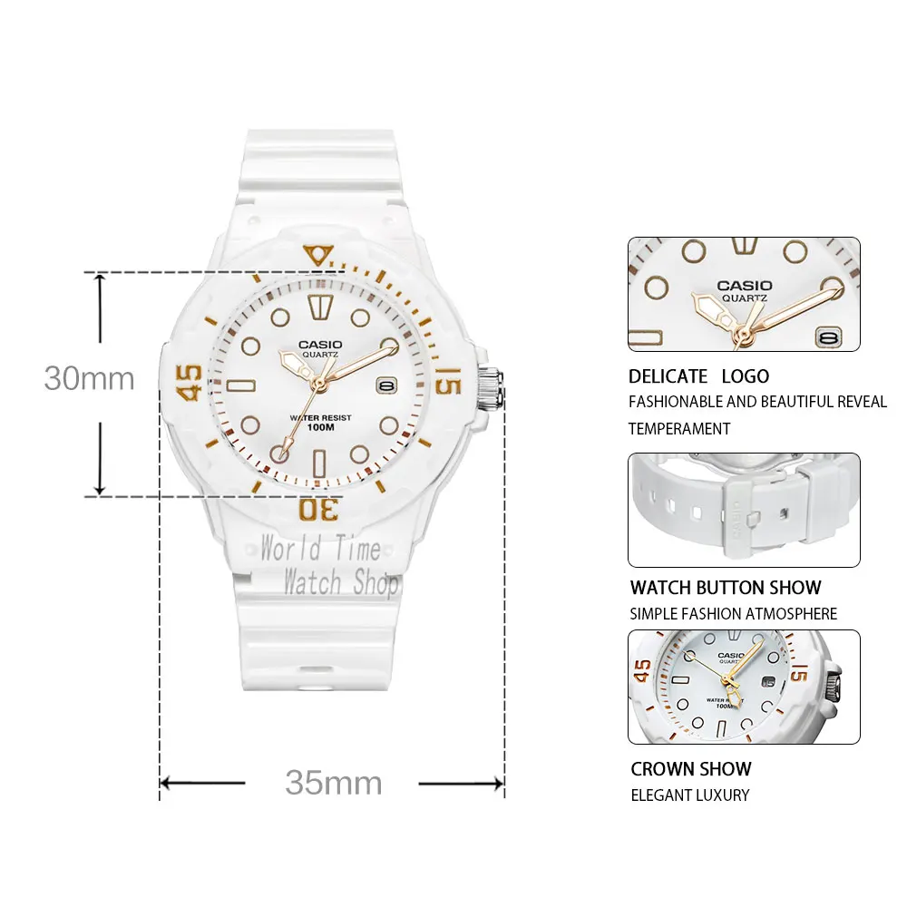 часы женские casio для дайвинга Set top brand люкс 100м Водонепроницаемые кварцевые