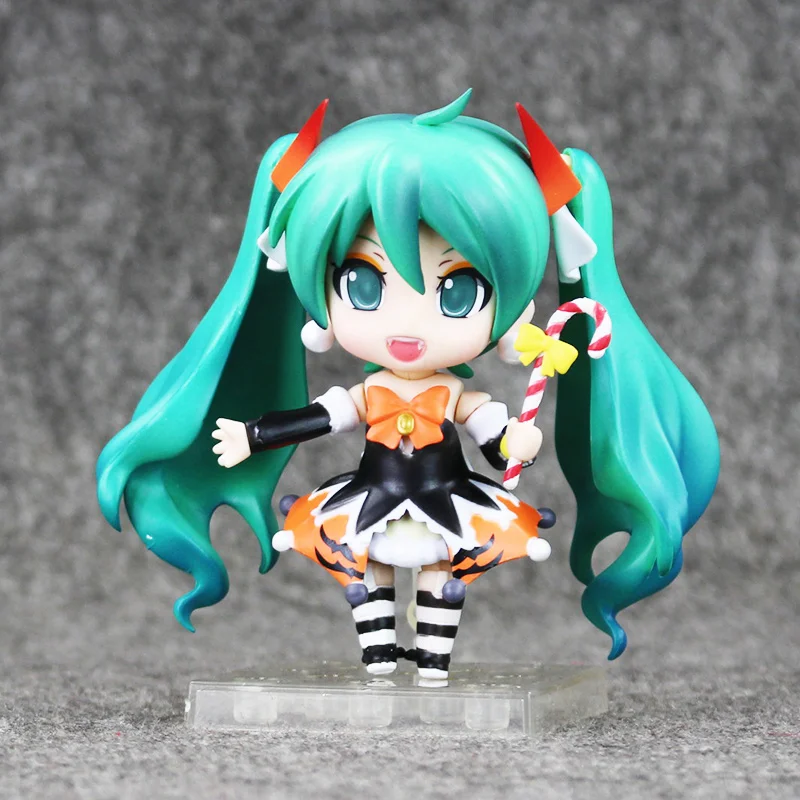 4 ''10 см Nendoroid Хацунэ Мику Хэллоуин Ver 448 ПВХ фигурка Модель Коллекция игрушек Хацунэ Мику фигурка