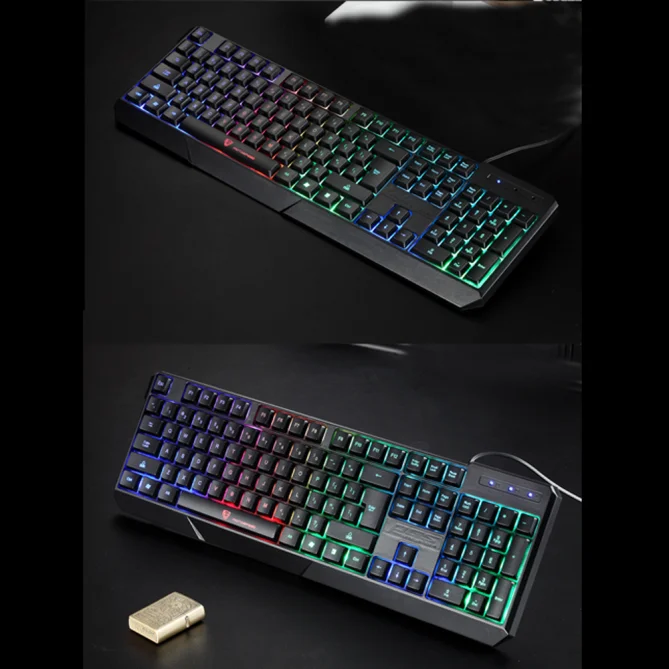 Игровая клавиатура MOTOSPEED K70 цветная со светодиодный Ной подсветкой USB Проводная