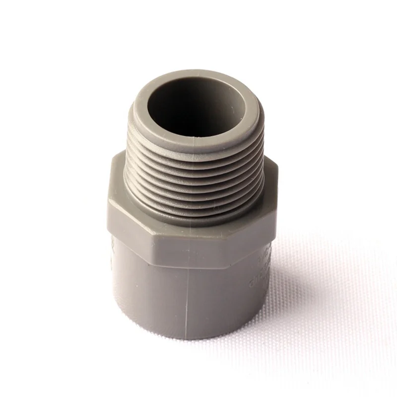 

30pcs Inner Dia. 25mm - G 3/4'' Male Thread PVC Pipe Straight Connector Garden Irrigation Fittings Brand New Thicken Tube Joint