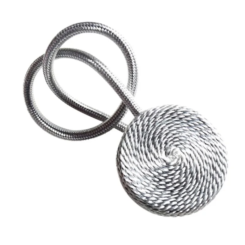 Durable Magnetic Curtain Tiebacks Tie Backs Non-toxic Braided Round Curtain Buckles Holder Home Garden Supplies