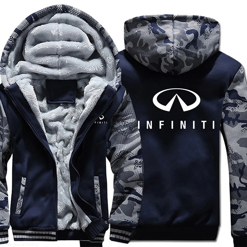 Мужские толстовки, цветные утепленные толстовки Infiniti, теплые куртки, мужские повседневные пальто на молнии, зимняя новая одежда