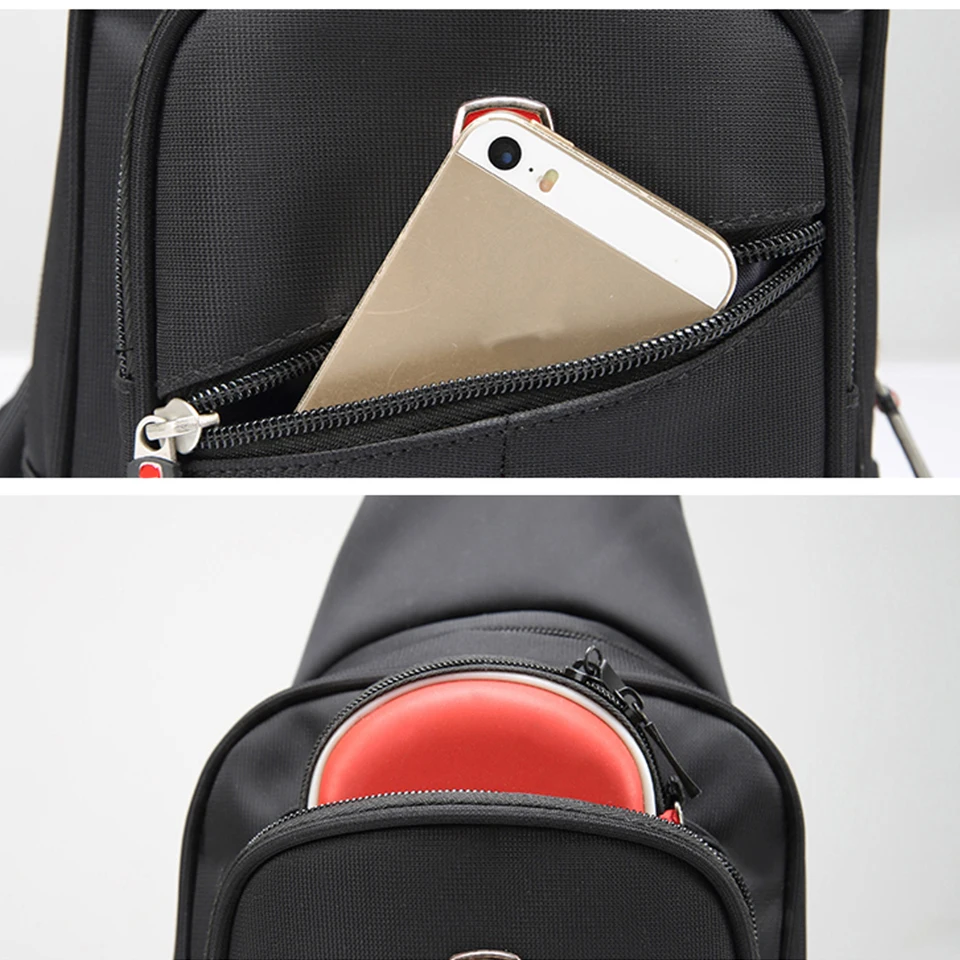 Брендовая швейцарская Мужская нагрудная сумка водонепроницаемый Повседневный