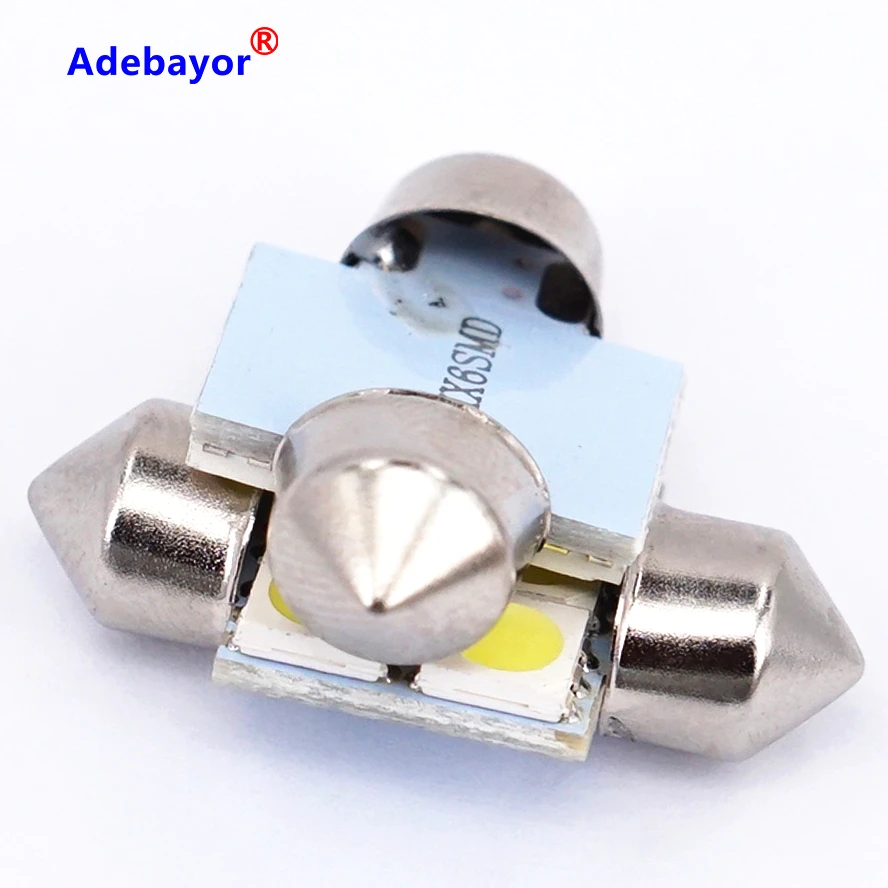 20 шт. оптовая продажа интерьера автомобиля 31 мм белый 5050 SMD 6 светодиодный iFestoon