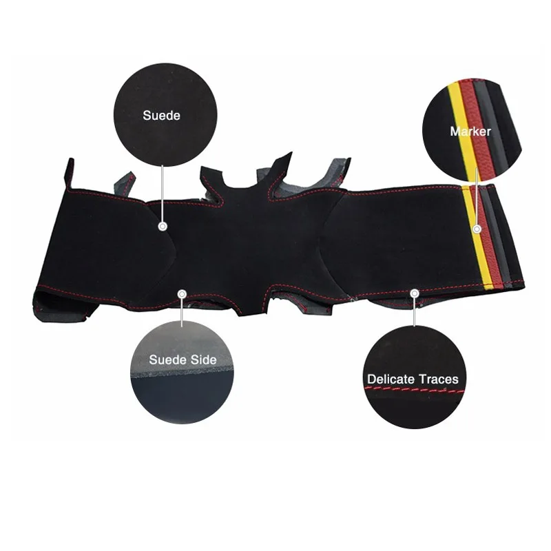 Чехол на руль из черной замши для VolksWagen Golf 5 Mk5 G TI R32|steering wheel cover|suede steering coverwheel cover |
