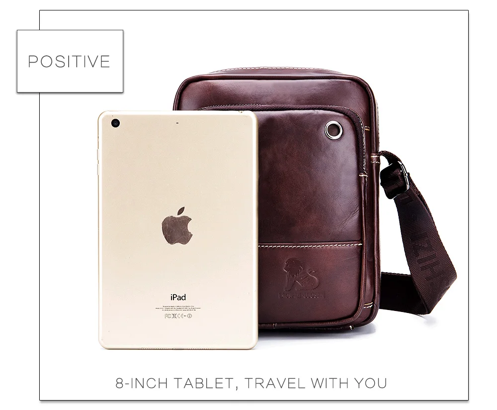 

Man Shoulder Bags Genuine Leather Men's Messenger Bag Oil Wax Crossbody Pocket Male Fashion Handbag Flap Gift Business Travel