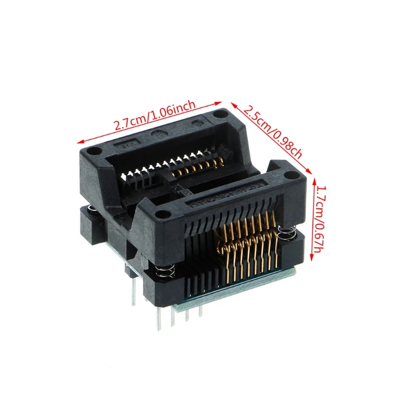 

SOP16 to DIP8 Adapter Wide 300mil SOIC16 to DIP8 socket IC programmer adapter for EZP2010 EZP2013 RT809F CH341A Programmer