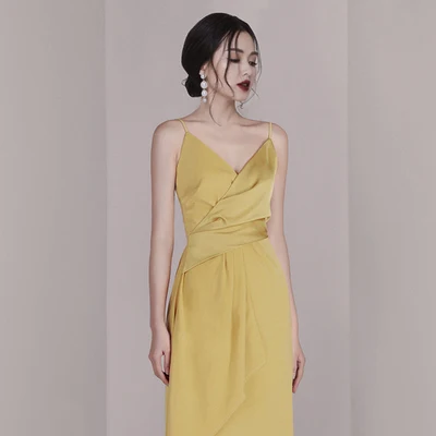 

2019 Bandage Club Dress New Women Spaghetti Strap Deep V Backless Irregular Hem Midi Sexy Club Party Dresses