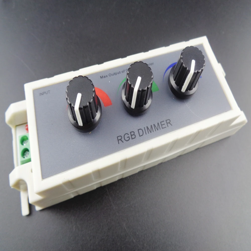 Rgb контроллер 3 канала DC12 24V RGB led диммер для светодиодной ленты 3528 5050 лучшее
