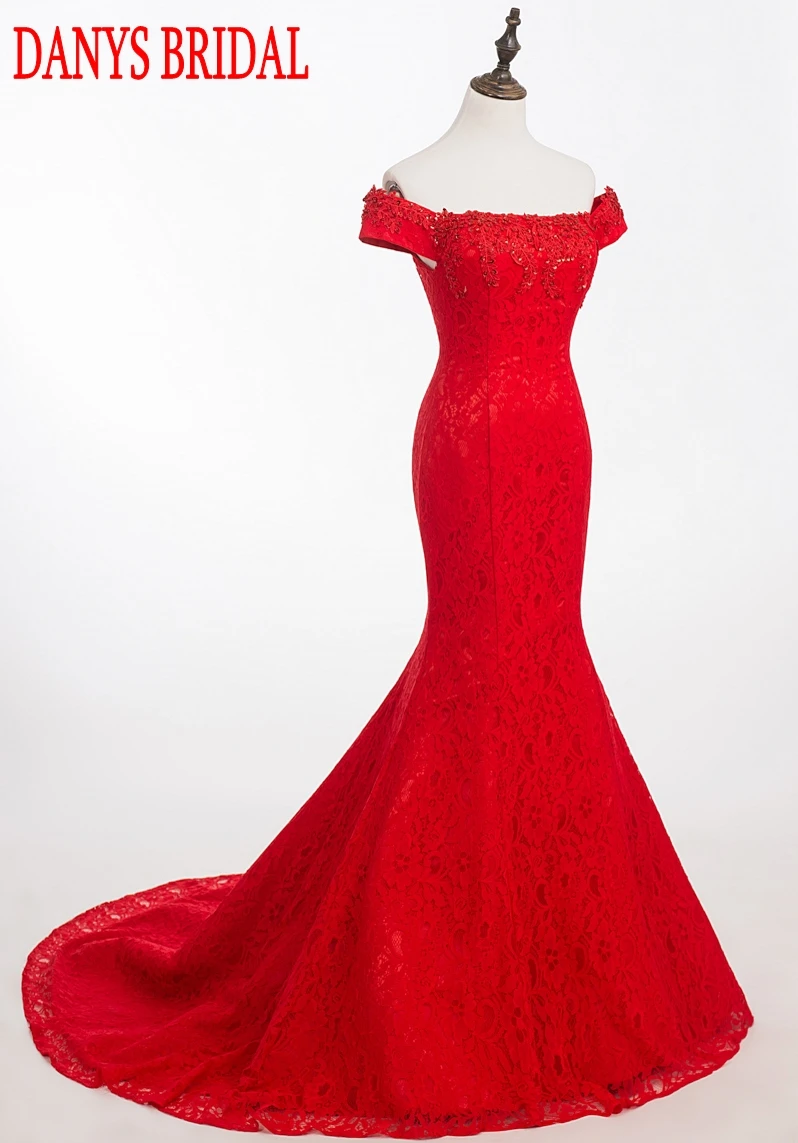 Сексуальные длинные кружевные вечерние платья русалки красивые с бисером для
