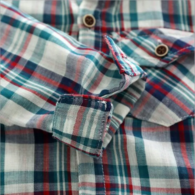 Funfeliz/клетчатая рубашка для маленьких мальчиков рубашки поло с длинными рукавами
