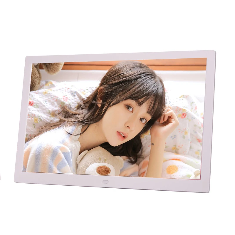 15 дюймов светодиодный HD 1280*800 полнофункциональная цифровая фоторамка