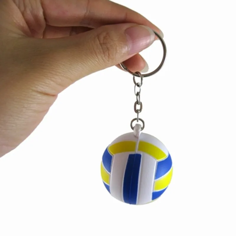 Милый синий резиновый Мини-волейбол брелок аксессуары для телефонов Чехлы Iphone