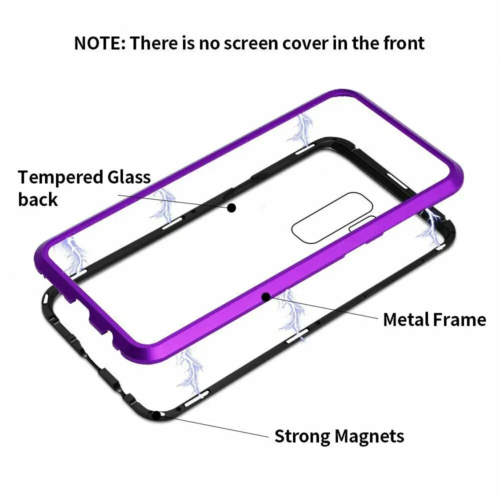 Роскошный металлический корпус чехол для телефона Магнитный для samsung Galaxy S10 S9 S8 Plus чехол S10e Note 8 для samsung Note 9 чехол