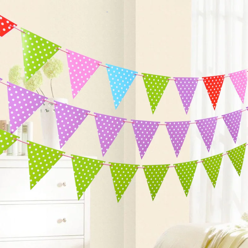 3m Spot Flags and Banners Party Supplies Baby Shower Banner Birthday Decorations Kids Christmas For Home | Дом и сад