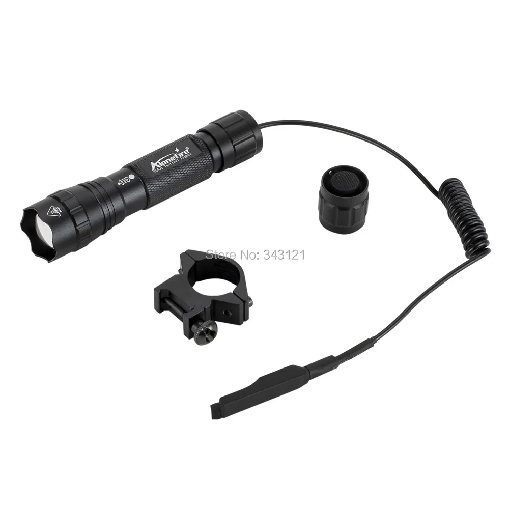 AloneFire tk503 тактический фонарь фонарик Штатив для охоты крепление оружие Свет пистолет фонарь для ружья