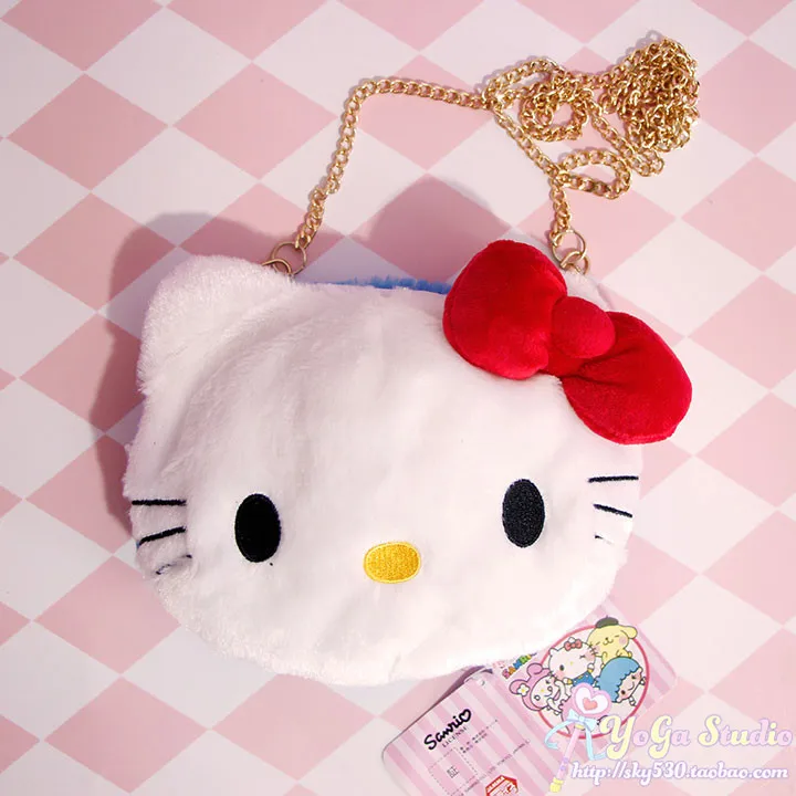 Мультяшная милая плюшевая кукла hello kitty My Melody Cinnamoroll pomparin, сумка через плечо, детский бумажник кошелек сумка для девочек, подарки