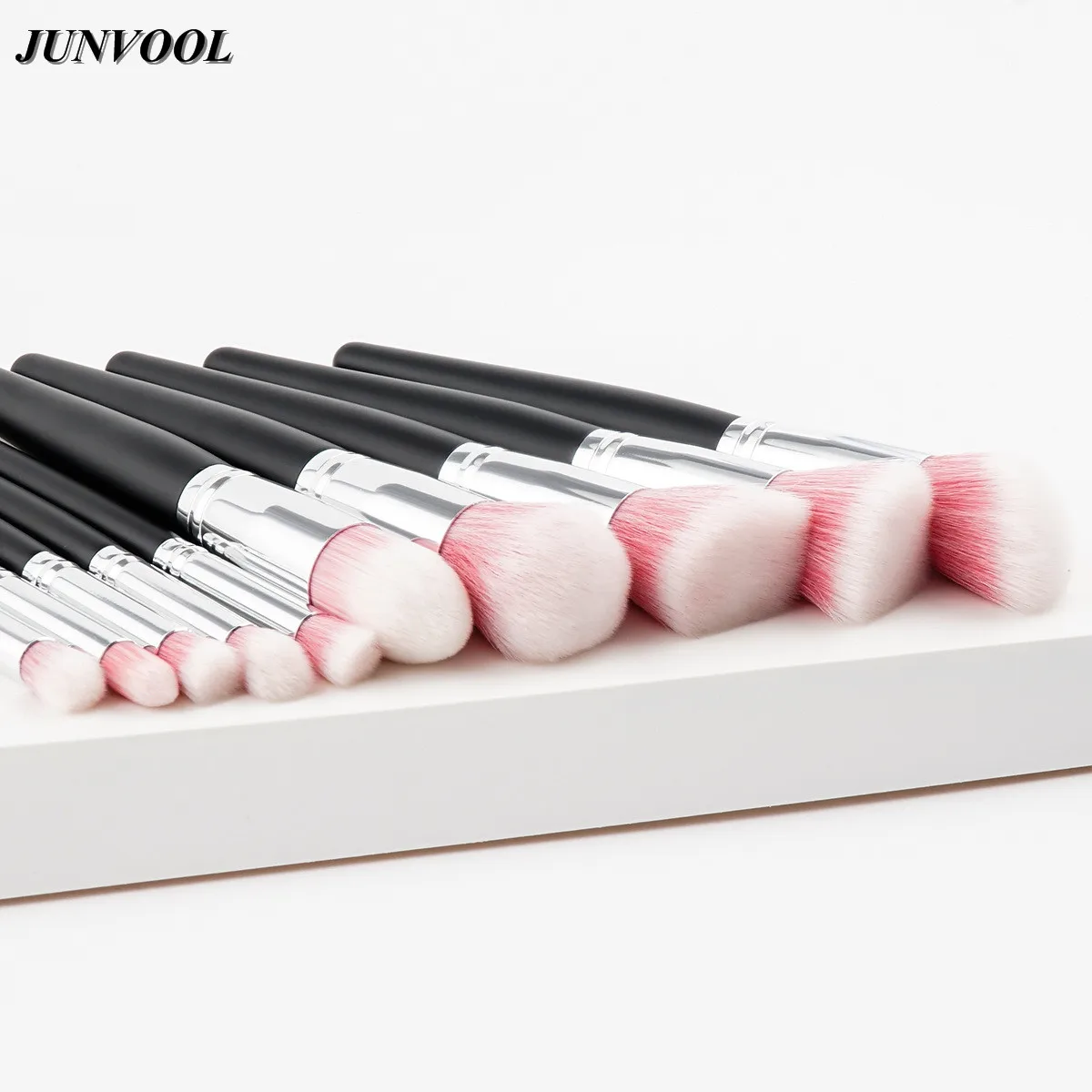 10Pcs Professional Makeup Brush Sets Pink Soft Synthetic Hair Make Up Tools Kit Foundation Cosmetic Beauty Brushes | Красота и