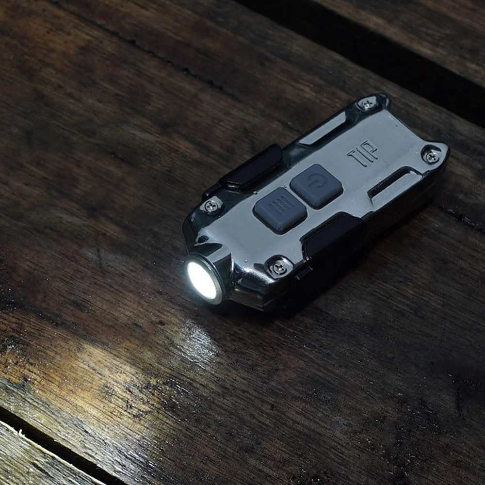 Новый NITECORE TIP SS металлический брелок из нержавеющей стали с зажимом USB