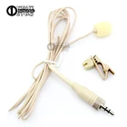 Нагрудный микрофон с петлей, микрофон с зажимом 3,5 мм, Стерео конденсаторный микрофон с винтовым замком для караоке