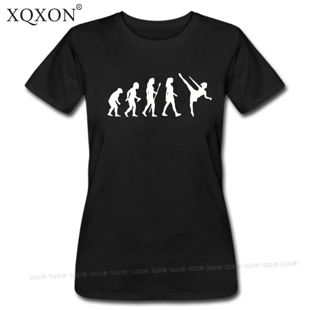 

XQXON 2019 hot t-shirt Ballet Evolution summer new cotton women Short sleeve T Shirt tops W121