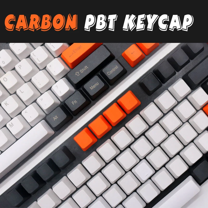 CARBON ZEALER Топ печатных Pbt Keycap для механической клавиатуры 108 ключей полный набор Dolch Keycaps ключи Corsair Bfilco Minila
