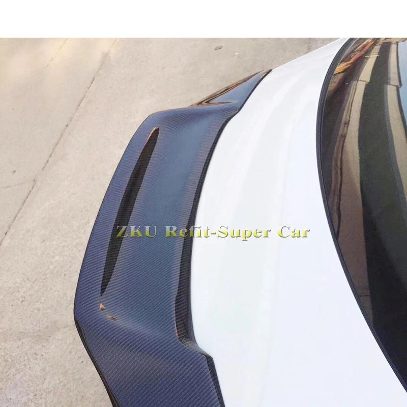 R Стиль углеродное волокно задний багажник крыша губа спойлер окно крыло для Audi A3