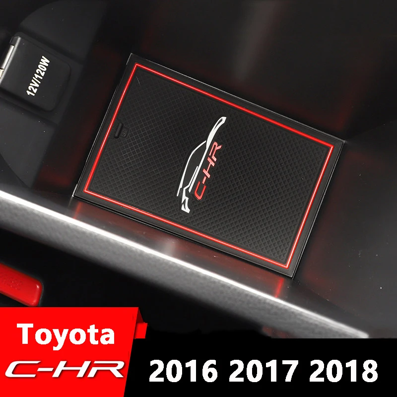 Для Toyota C-HR CHR 2016 2017 2018 резиновые коврики для дверей автомобиля с прорезями ворот