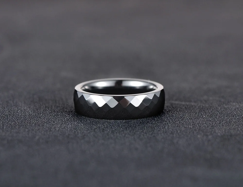 BOBOTUU Trendy Black &amp White Cutting Ceramics Rings Jewelry Classic Wedding Engagement For Women Anneaux Anillos BR18014 | Украшения и