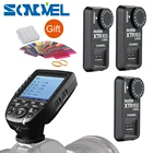 Godox XPro-C Flash Trigger передатчик E-TTL II 2,4G Беспроводная X СИСТЕМА HSS + 3 шт. XTR-16S приемник для Canon для VING V860C V850C