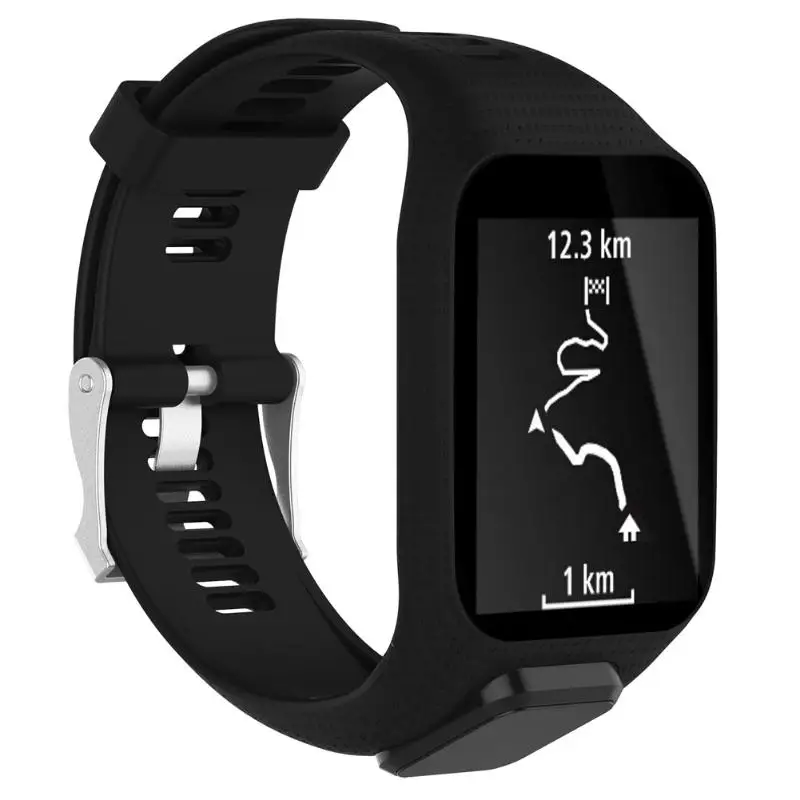 Спортивный силиконовый ремешок для часов TomTom 2 3 серии сменный наручных Runner GPS
