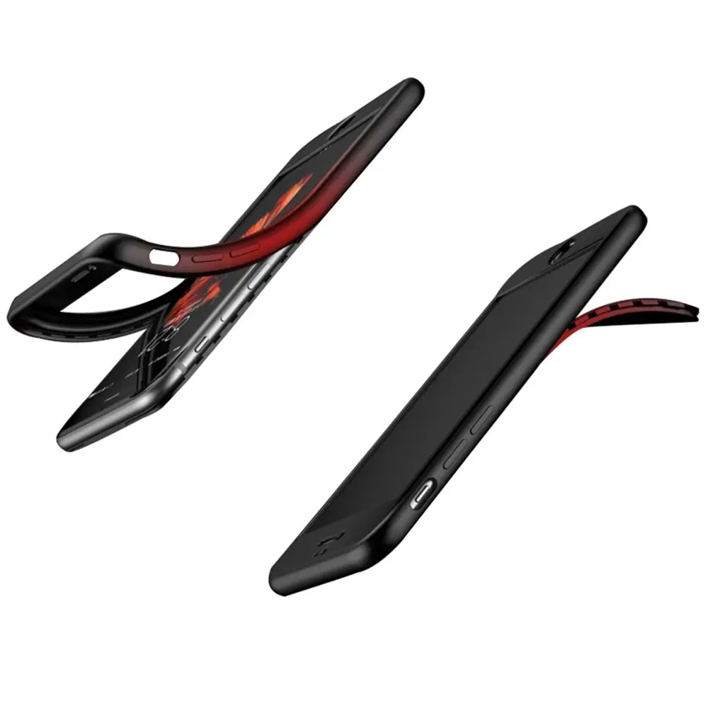 Милый Забавный мультяшный Кот 360 градусов полная защита черный мягкий чехол для