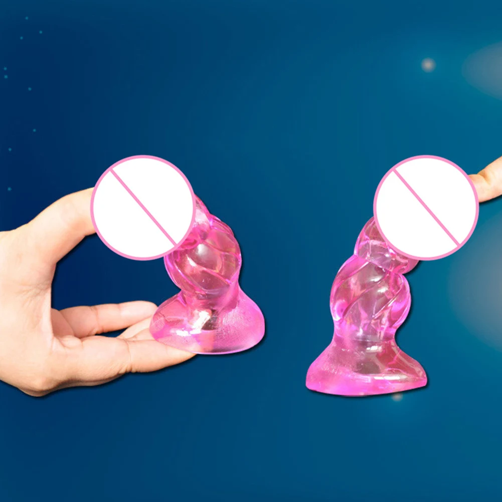 12cm Silicone Jelly Design G-Spot Vibrating Anal Plug Adult Women Masturbation Couple Sex Toy NEW |