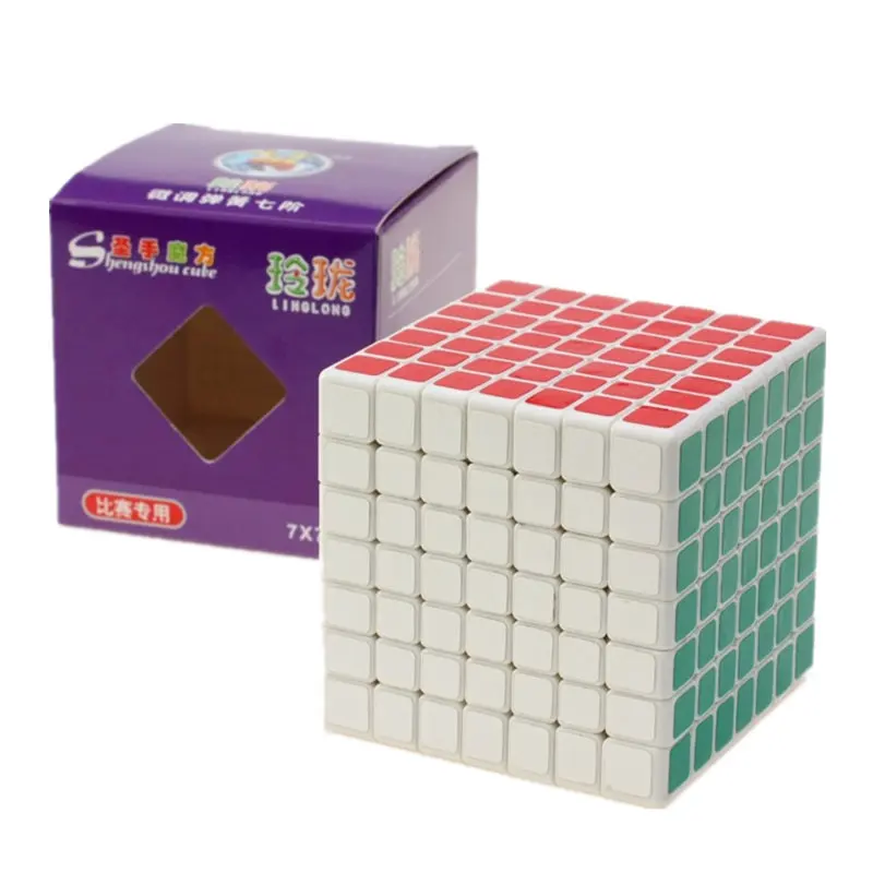 Shengshou lignlong 7x7 куб скоростной 6 9 см размер мини пазл игрушки|Головоломки| |