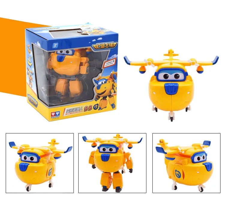 15 см Donnie Super Wings большой размер Самолеты Трансформация Робот фигурки игрушки Супер крыло мини Джетт игрушка для Рождественский подарок