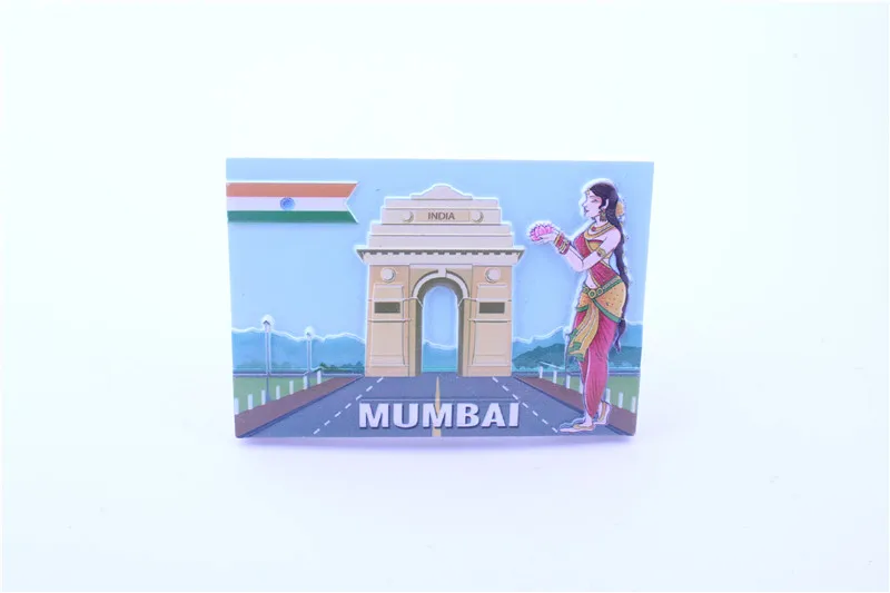 Новинка 2019 сувенир в виде слона из Индии модный полимерный 3d магнит на